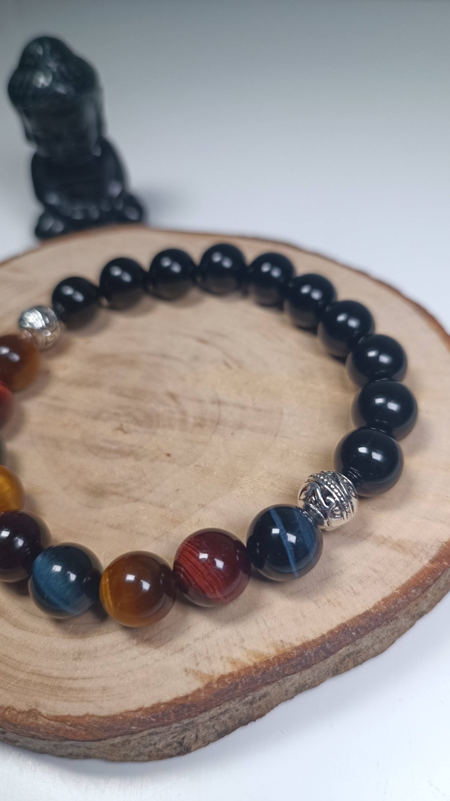 Bracelet Onyx & Œil multiple