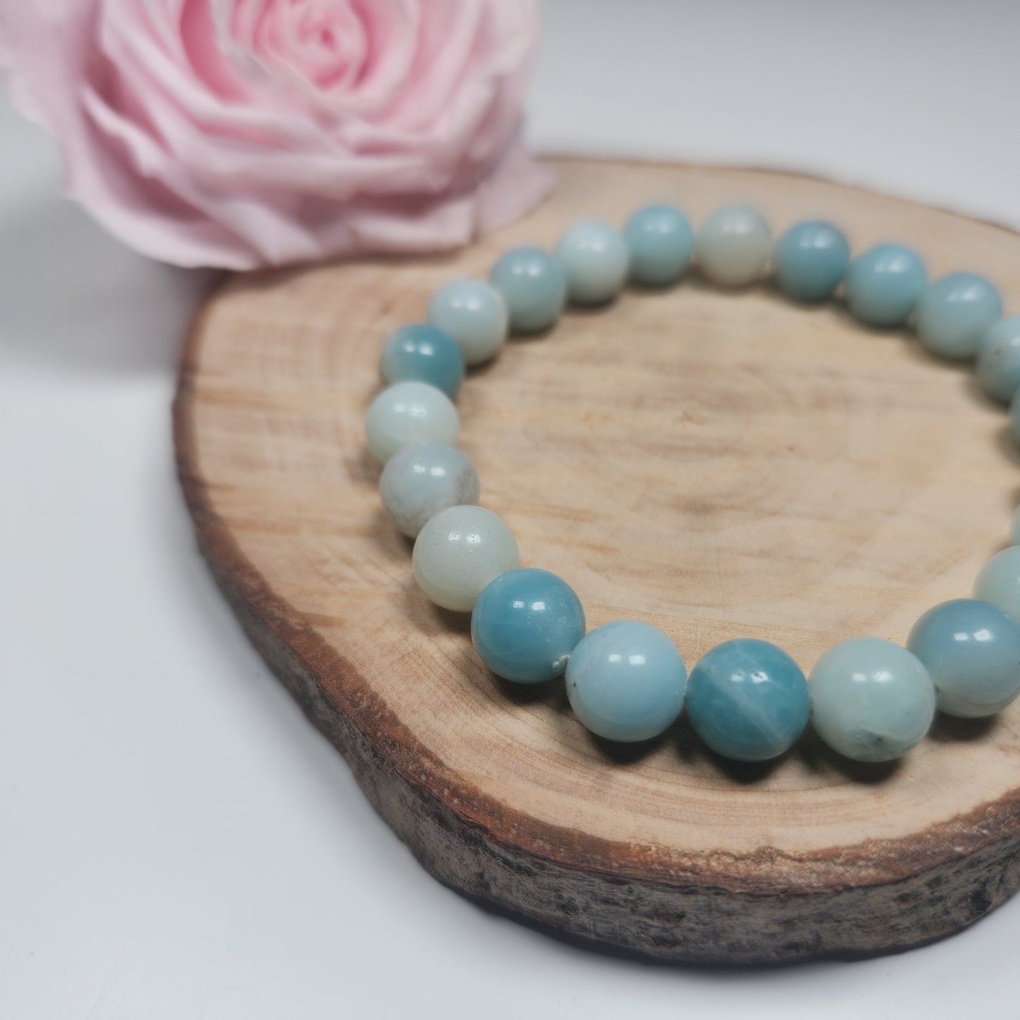 Bracelet Amazonite Brésil - Boules 08mm