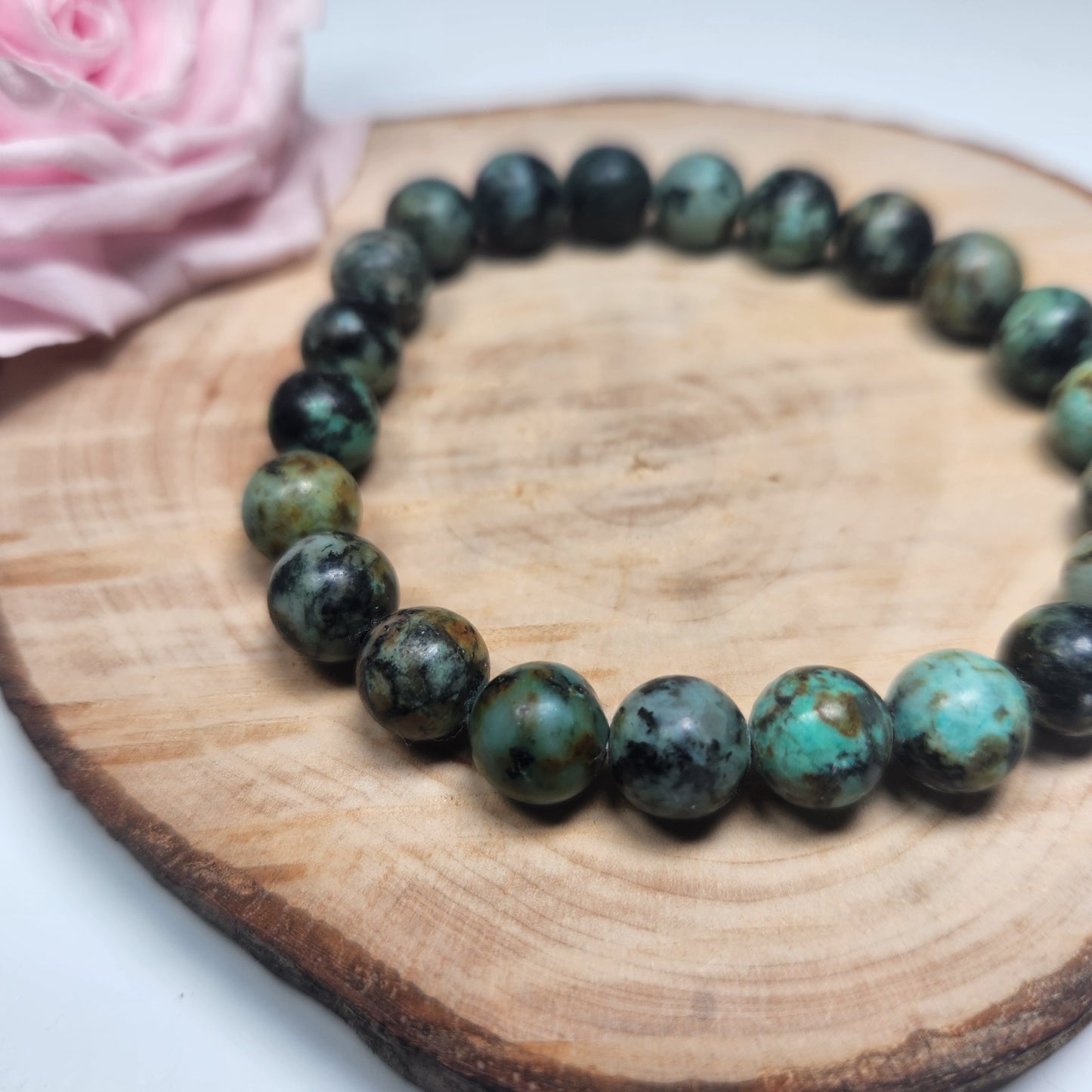 Bracelet Turquoise d'Afrique - Boules 08mm