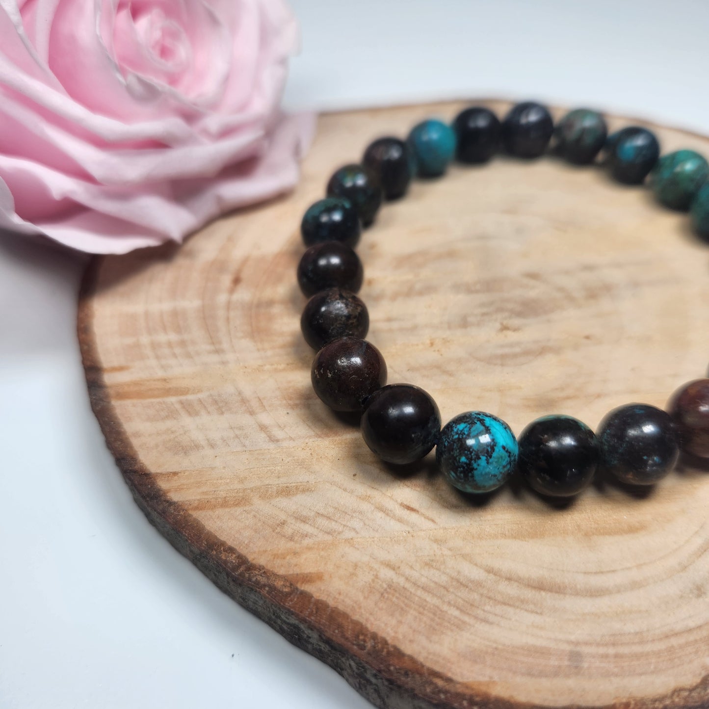 Bracelet Chrysocolle - Boules 08mm