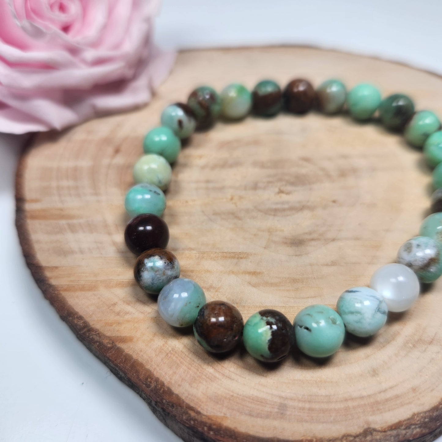 Bracelet Chrysoprase - Boules 08mm