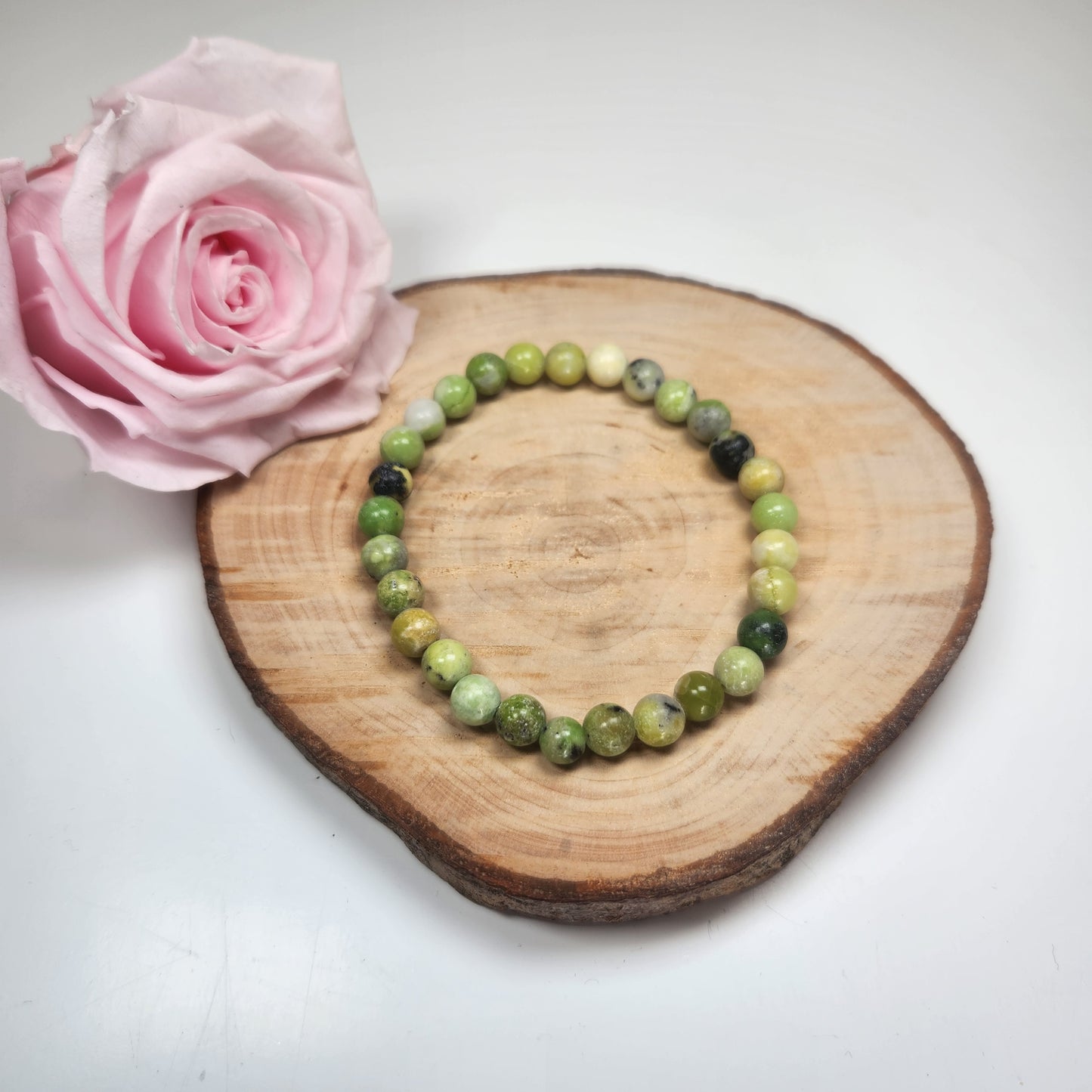 Bracelet Chrysoprase Citron - Boules 06mm