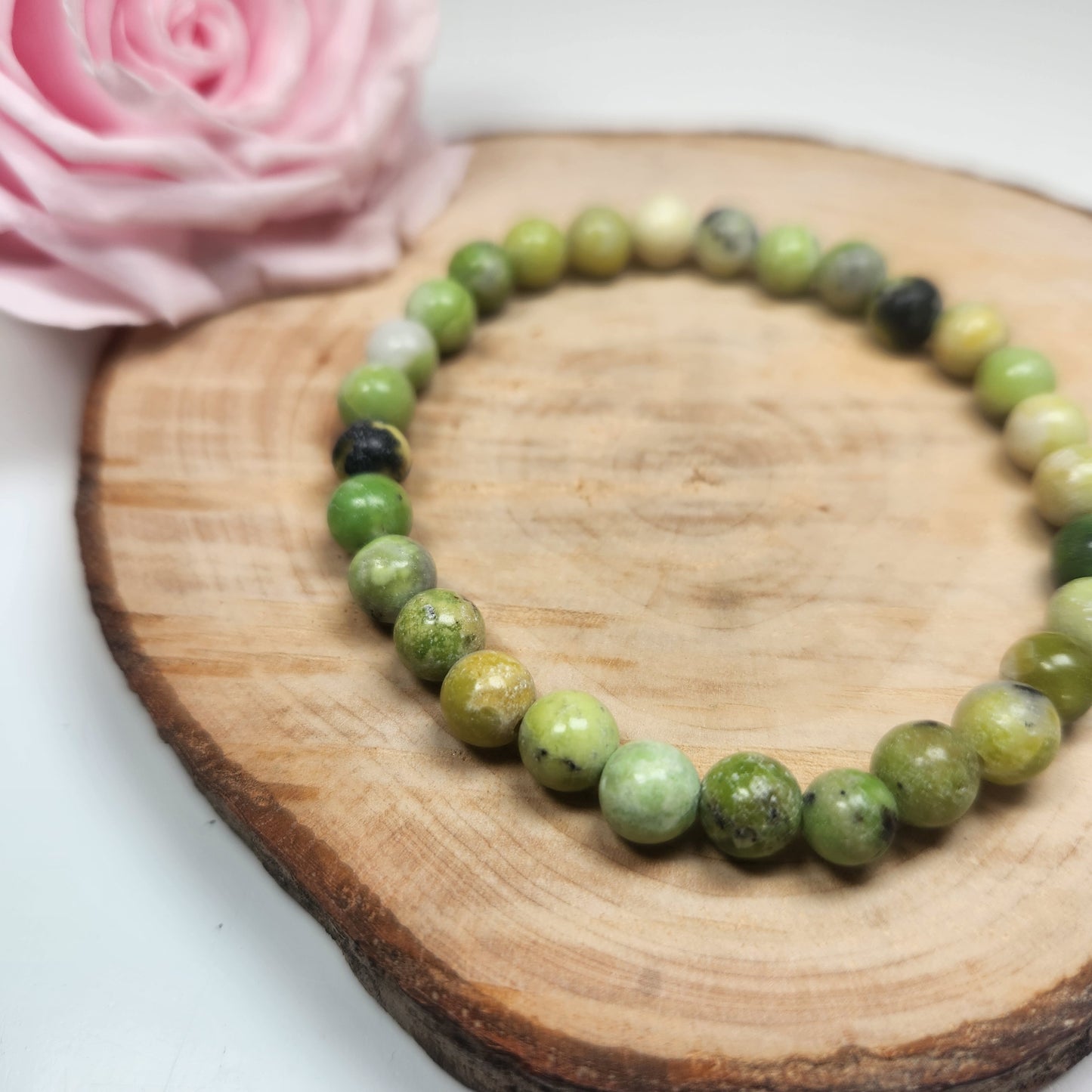 Bracelet Chrysoprase Citron - Boules 06mm