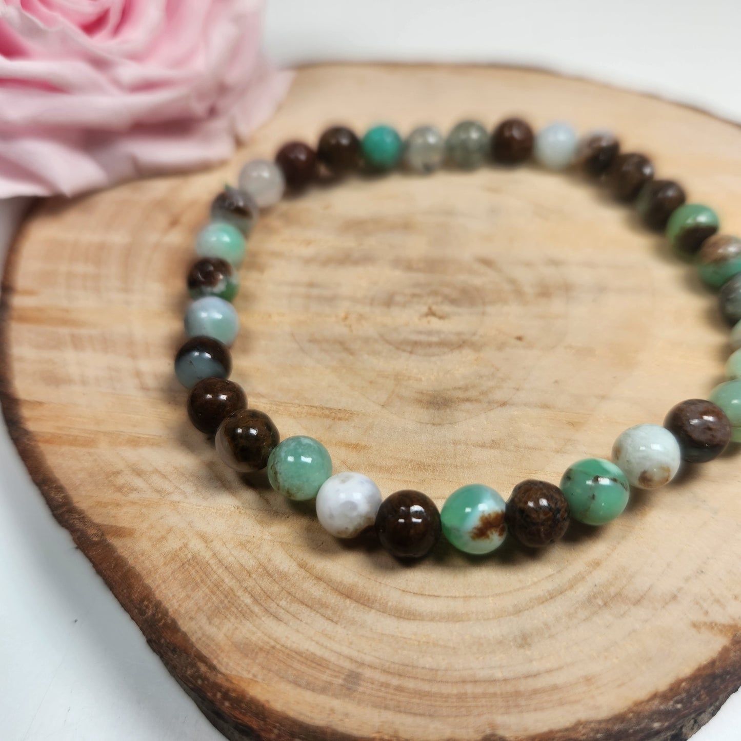 Bracelet Chrysoprase - Boules 06mm