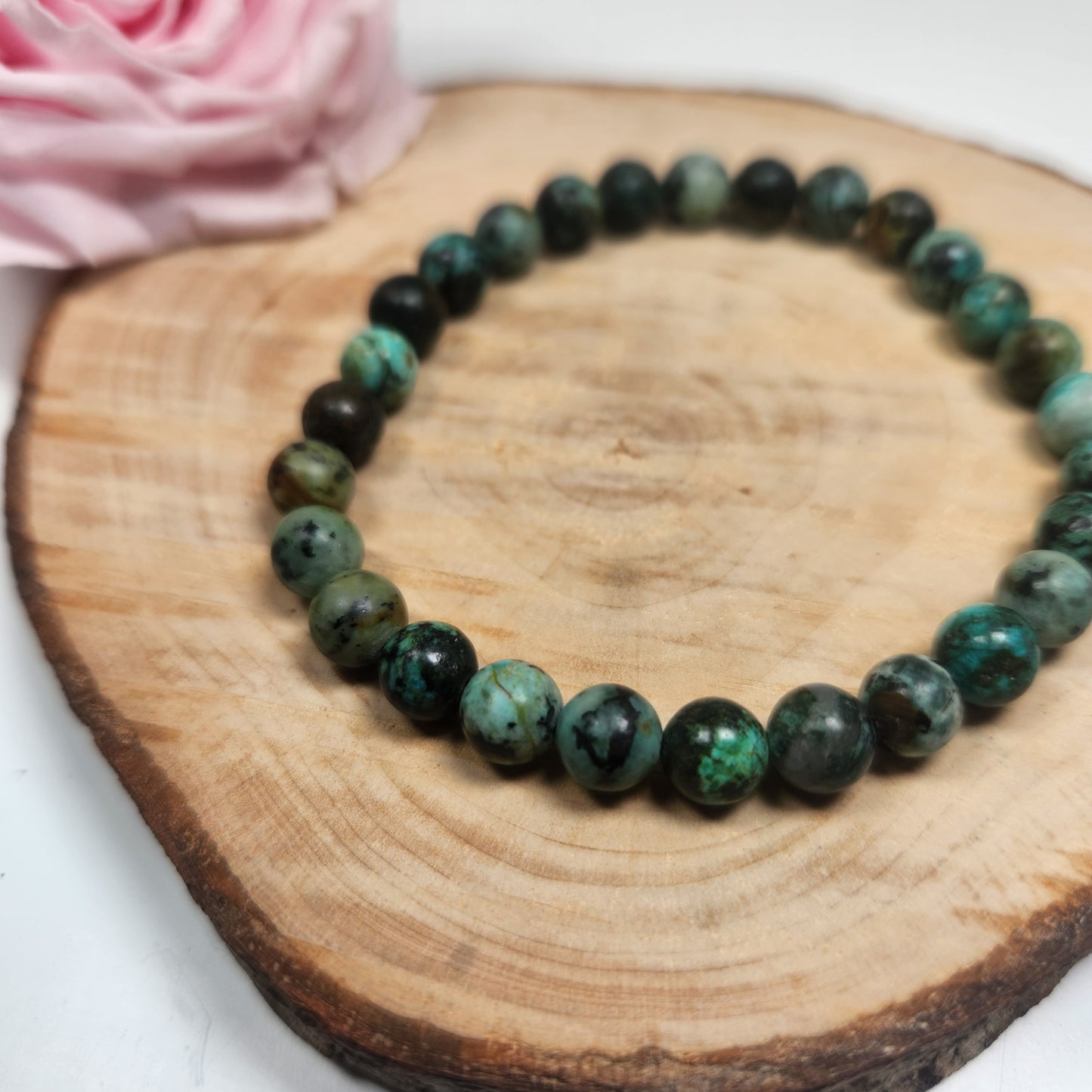 Bracelet Turquoise d'Afrique - Boules 06mm