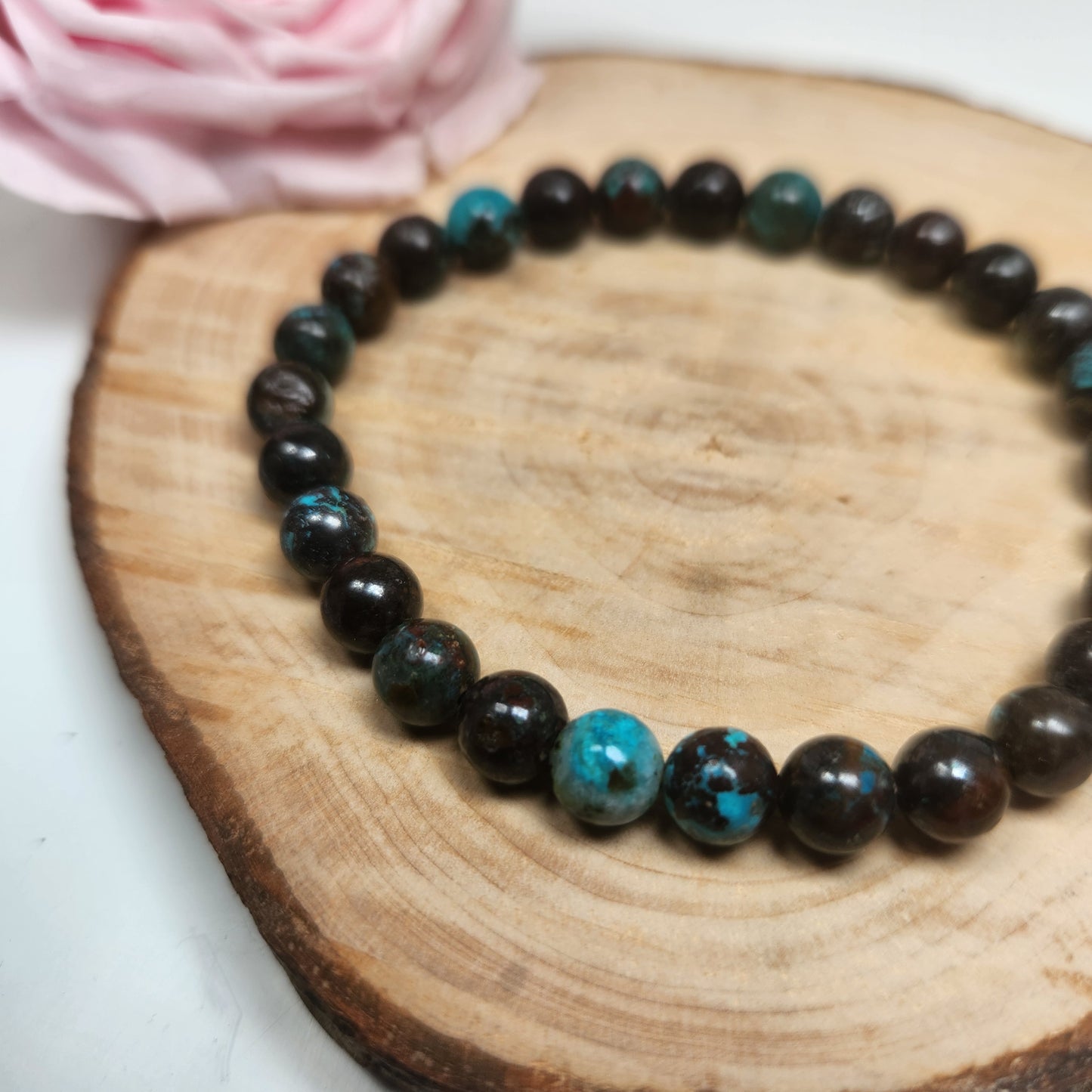 Bracelet Chrysocolle - Boules 06mm