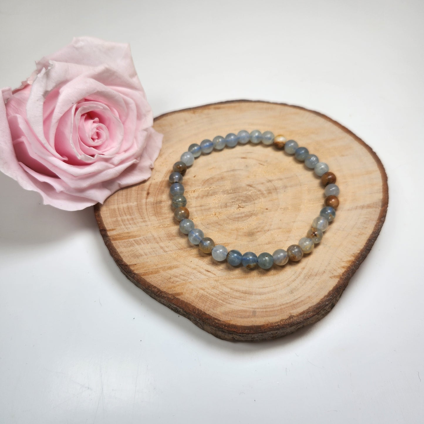 Bracelet Calcite Bleue - Boules 06mm