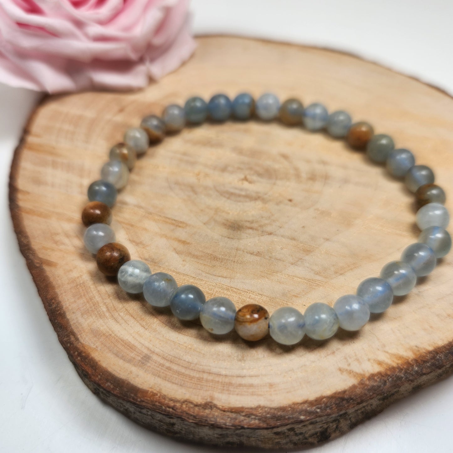 Bracelet Calcite Bleue - Boules 06mm