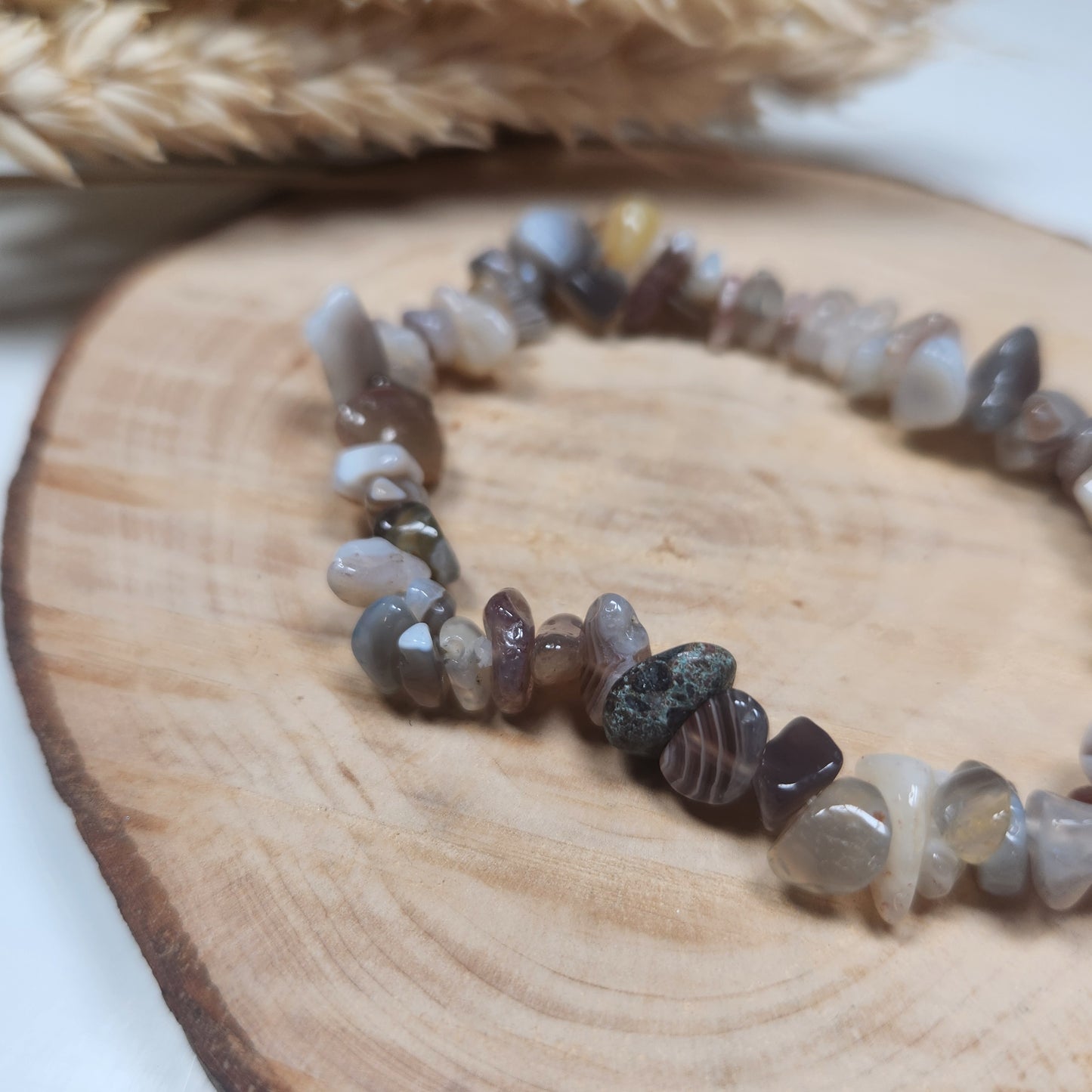 Bracelet Agate Botswana - Baroque