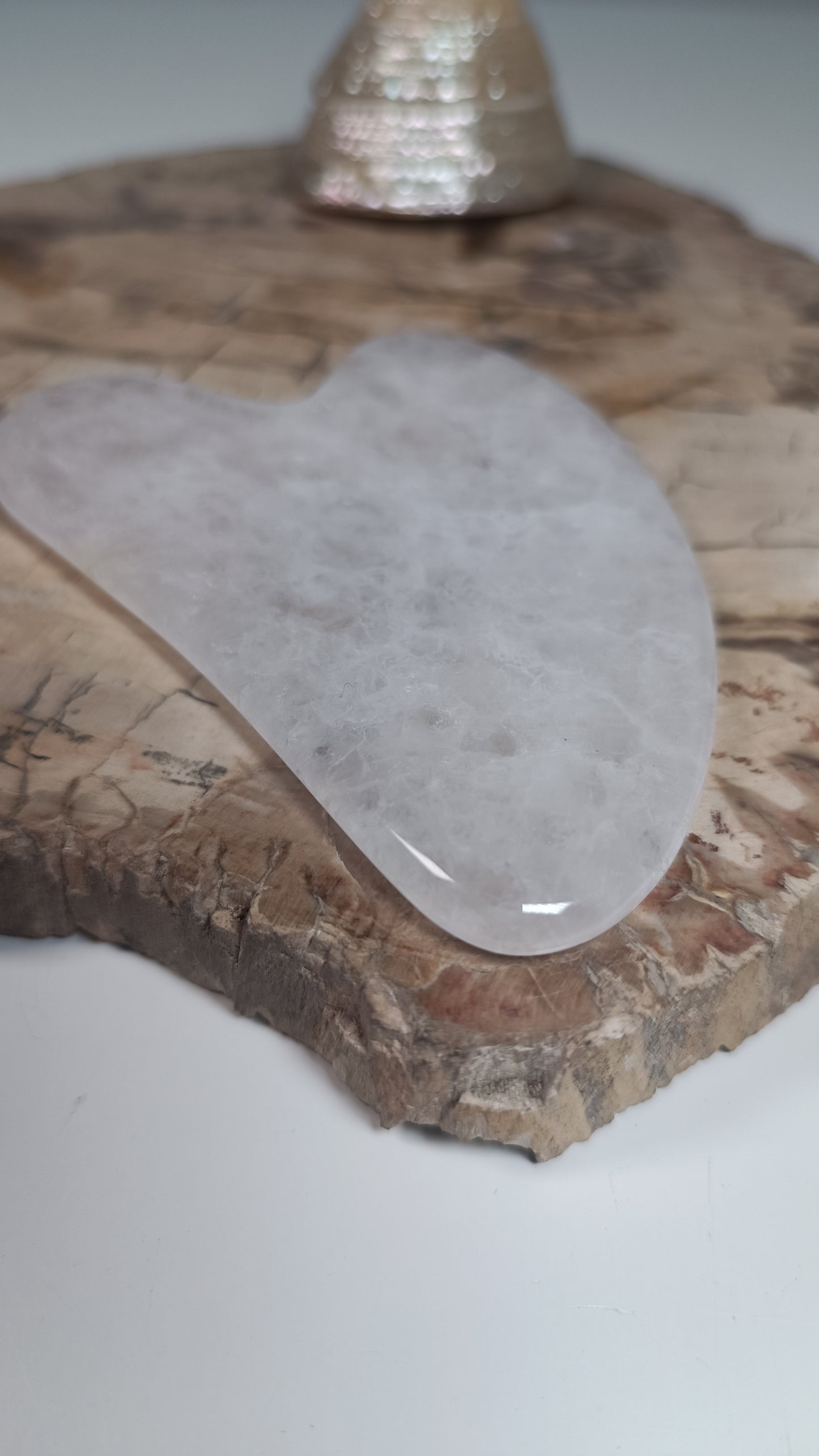 Coffret Gua Sha & Rouleau massage Cristal de Roche