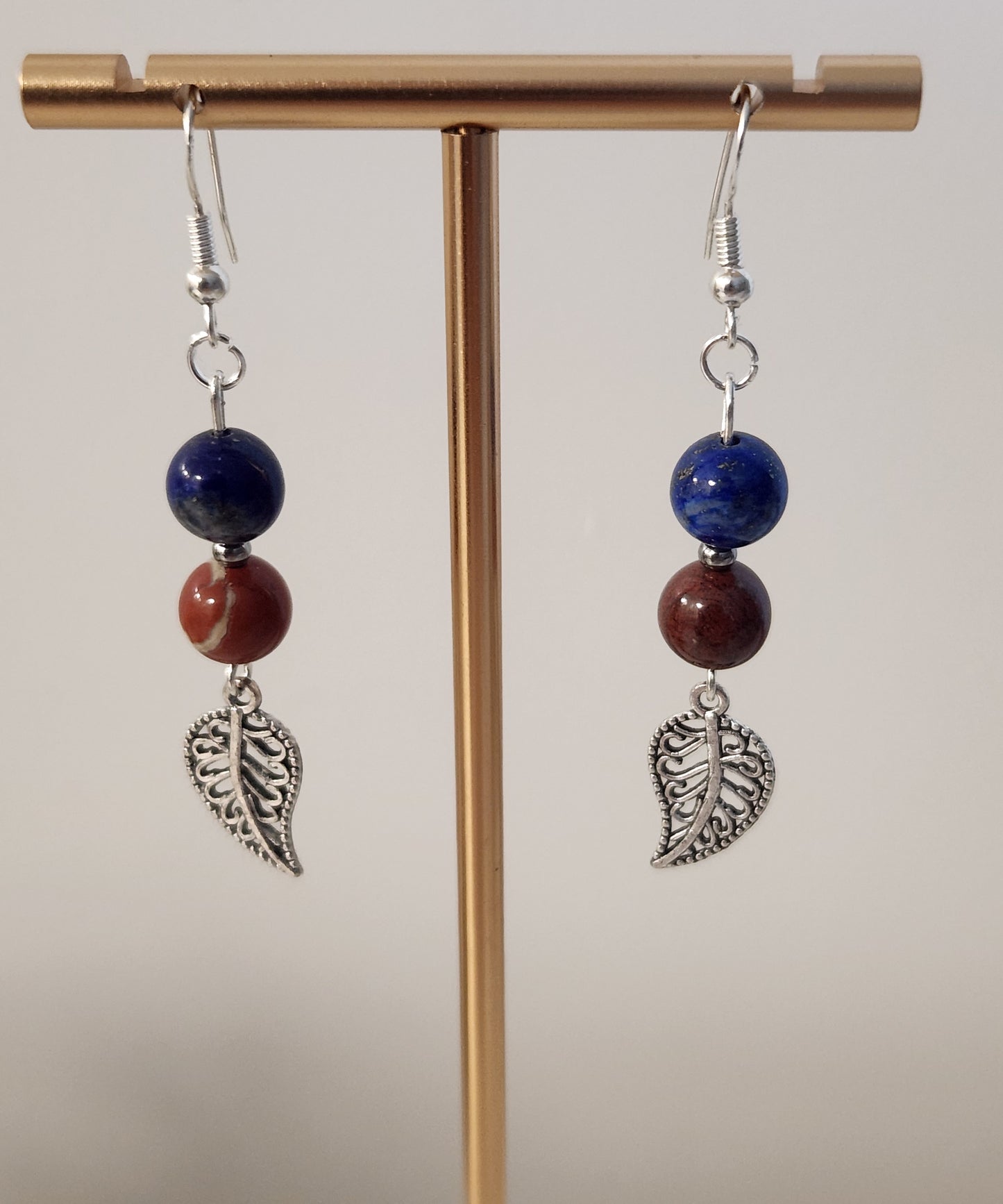 Boucles d'oreilles - Couleurs Haïti - Feuilles