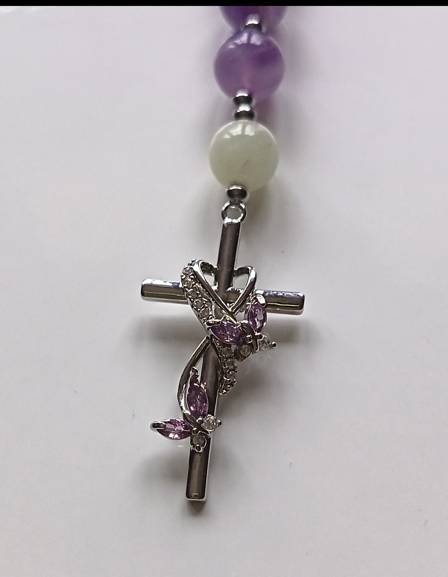 Chapelet Améthyste & Aigue-marine