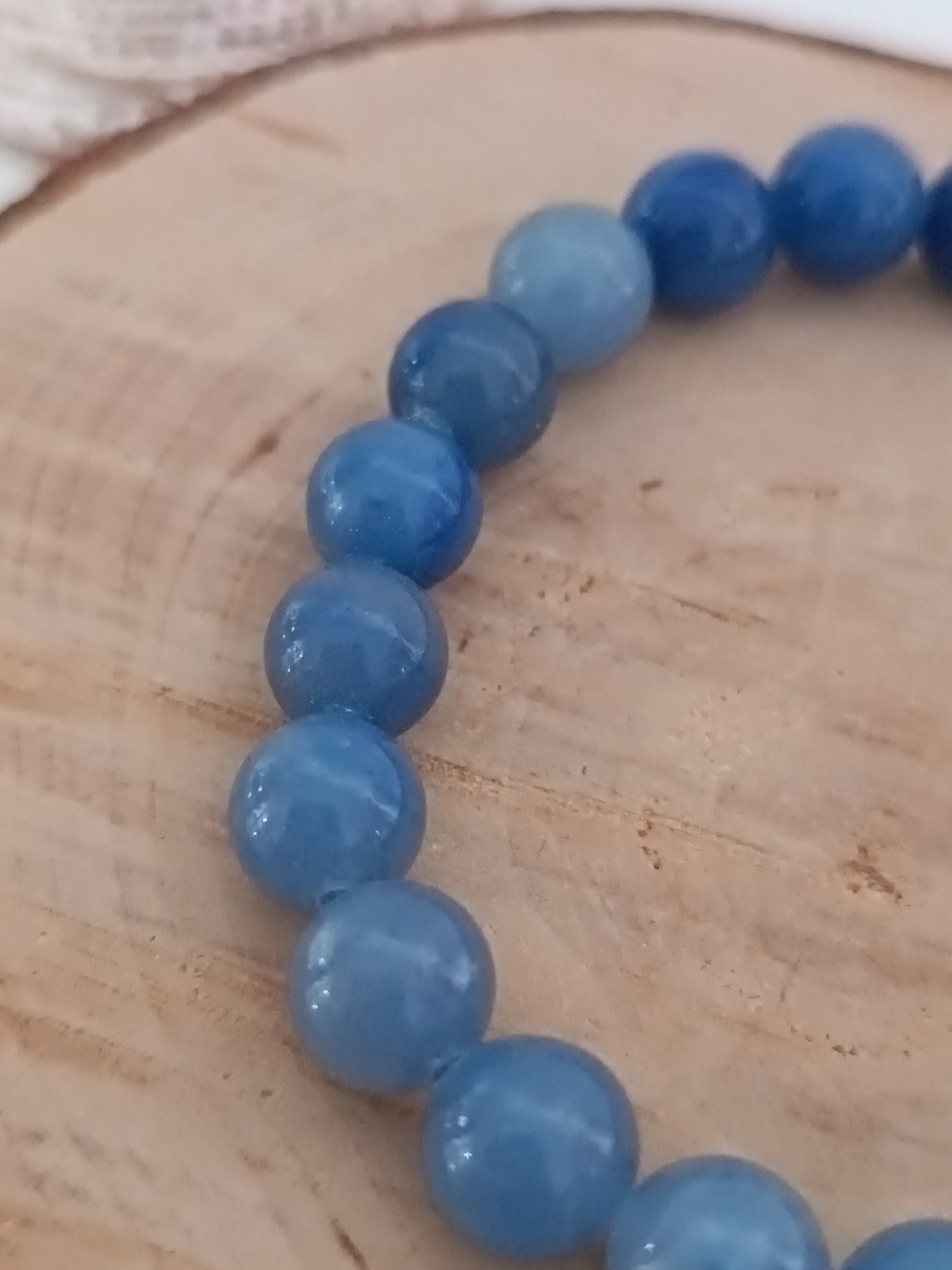 Bracelet Aventurine bleue - Boules 08mm