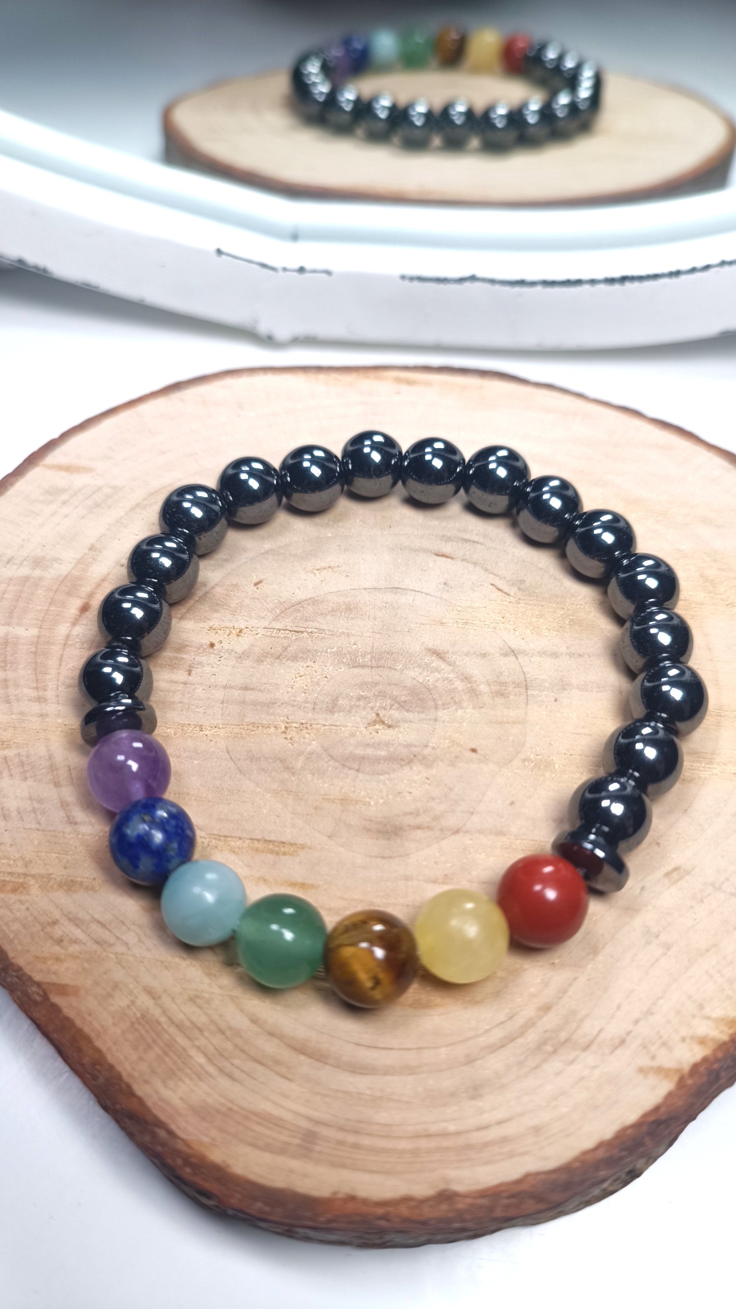 Bracelet Harmonisation - 7 Chakras / Hématite