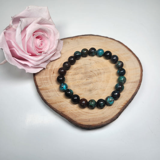 Bracelet Chrysocolle - Boules 08mm