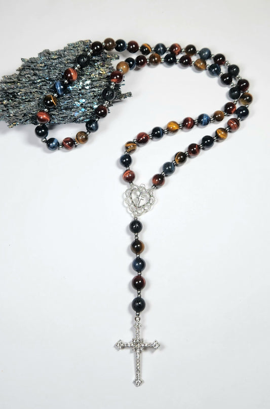 Chapelet Oeil multiple & Obsidienne noire mantra