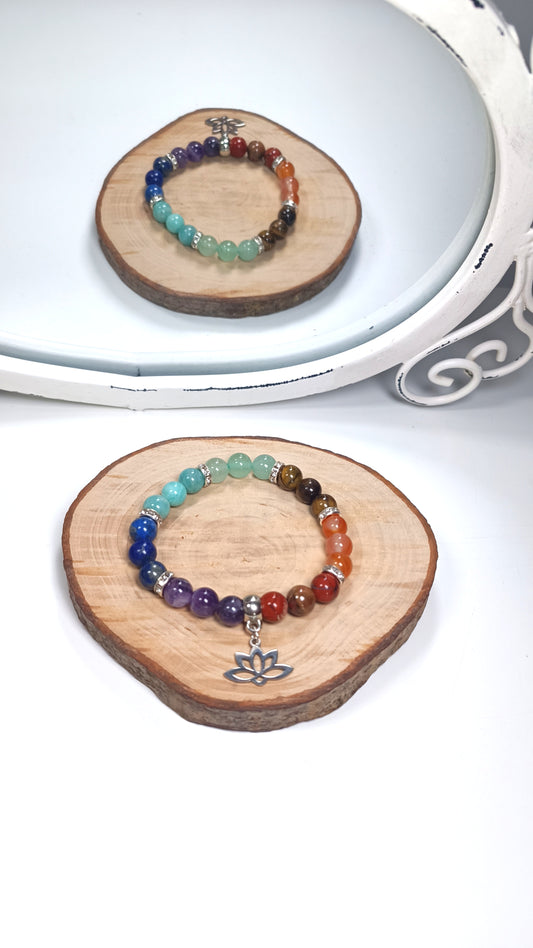 Bracelet Harmonisation - 7 Chakras Lotus