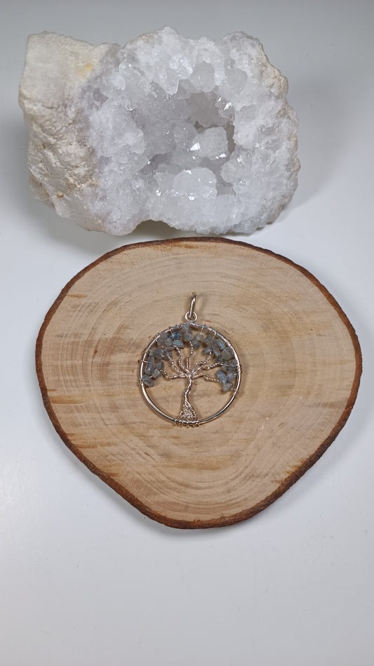 Pendentif Arbre de Vie - Labradorite