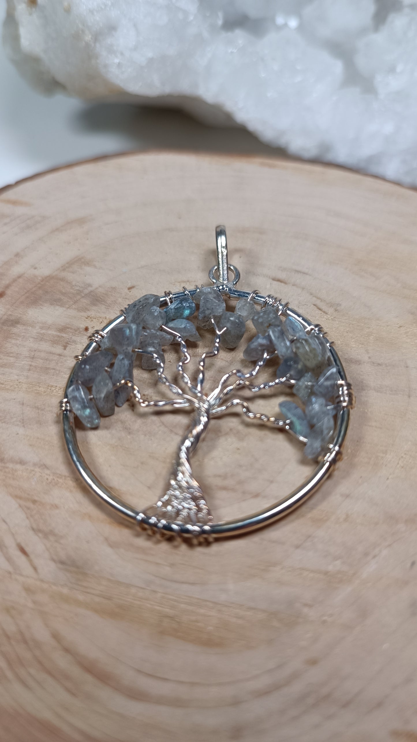 Pendentif Arbre de Vie - Labradorite