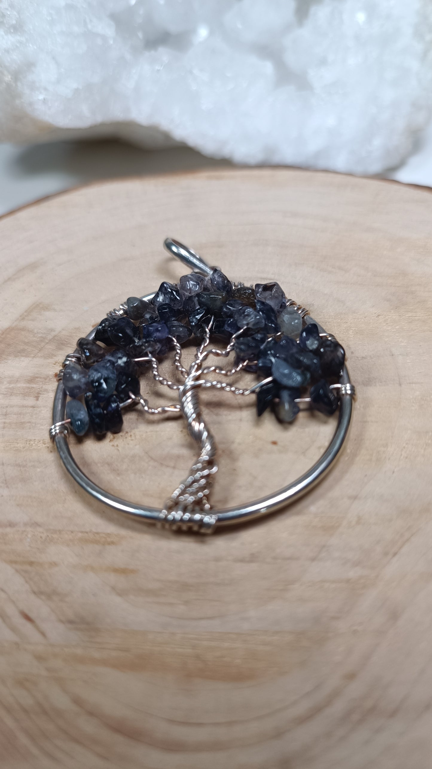 Pendentif Arbre de Vie - Cordiérite