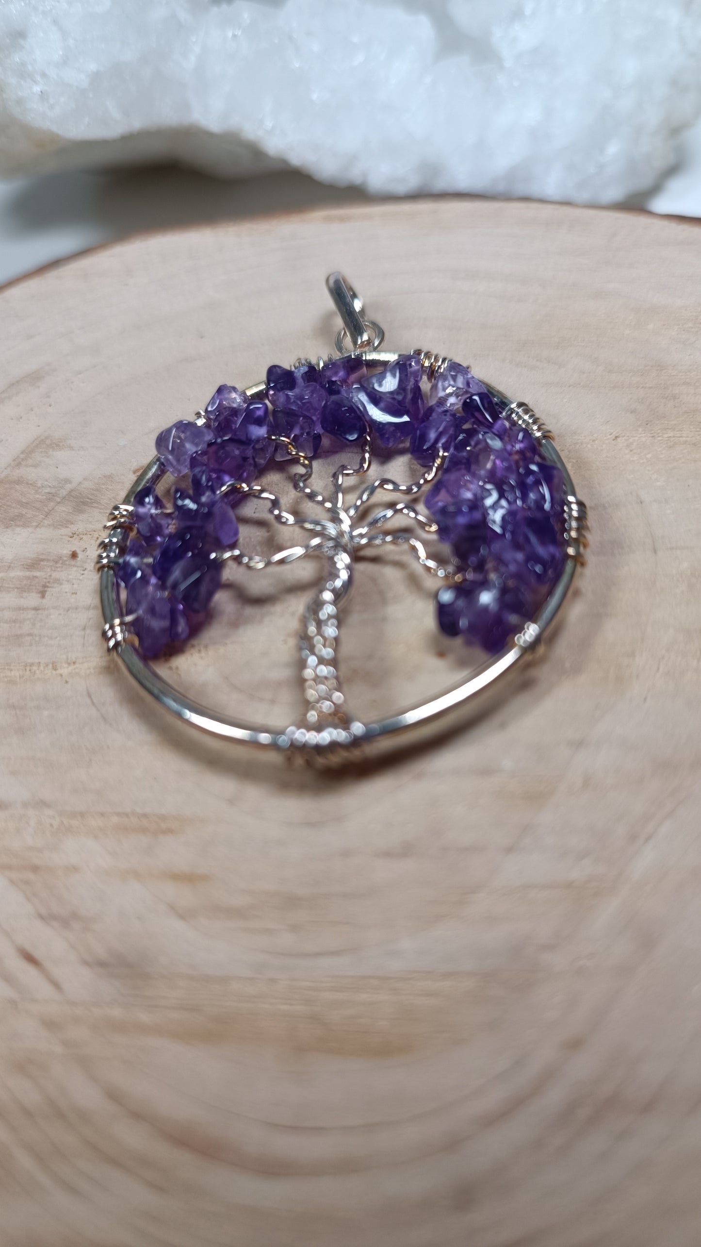 Pendentif Arbre de Vie - Améthyste