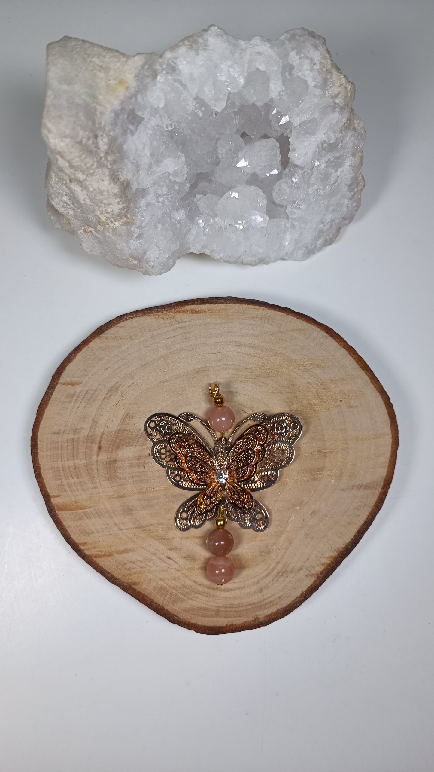 Pendentif Papillon - Pierre de Soleil