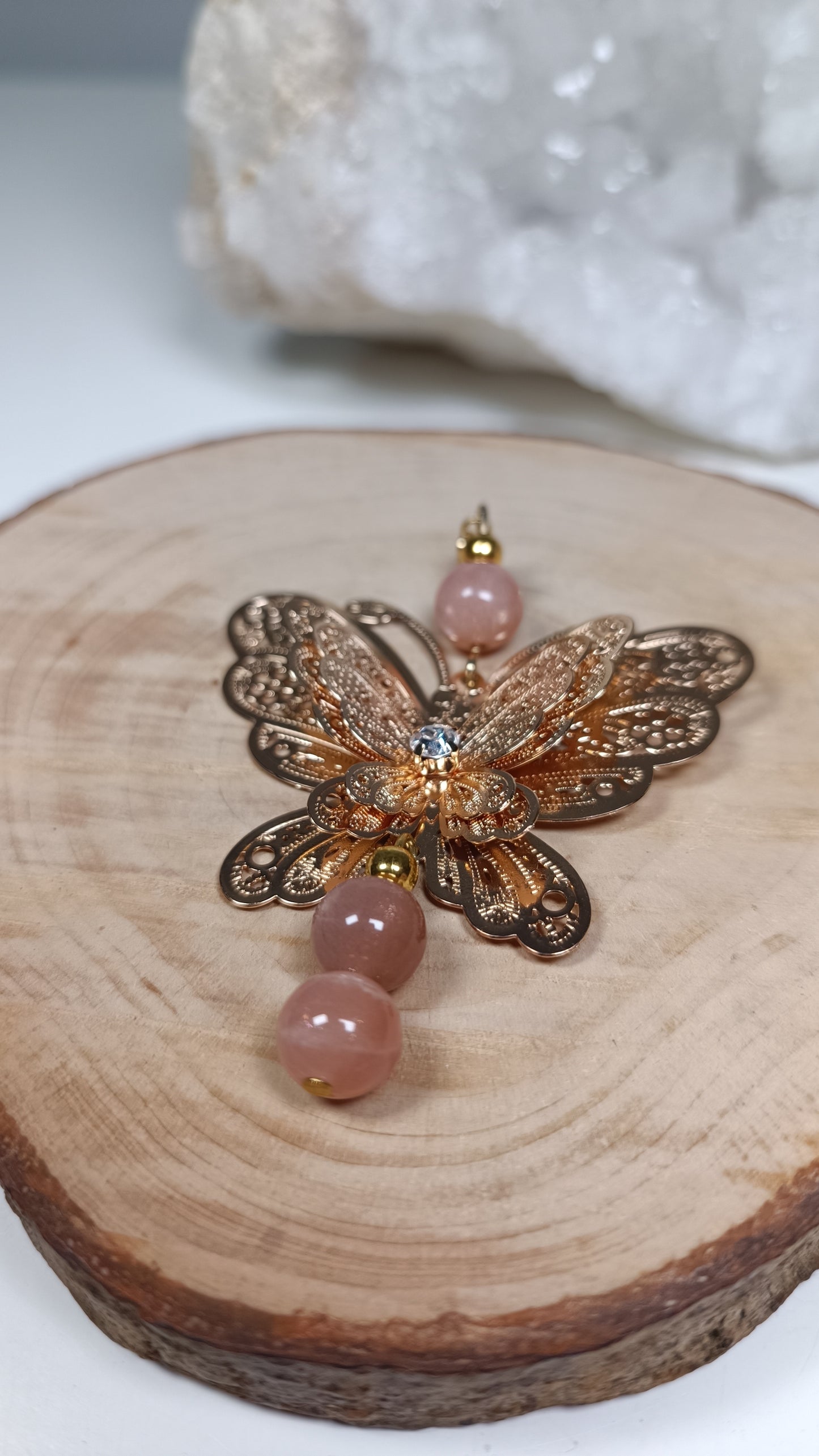 Pendentif Papillon - Pierre de Soleil