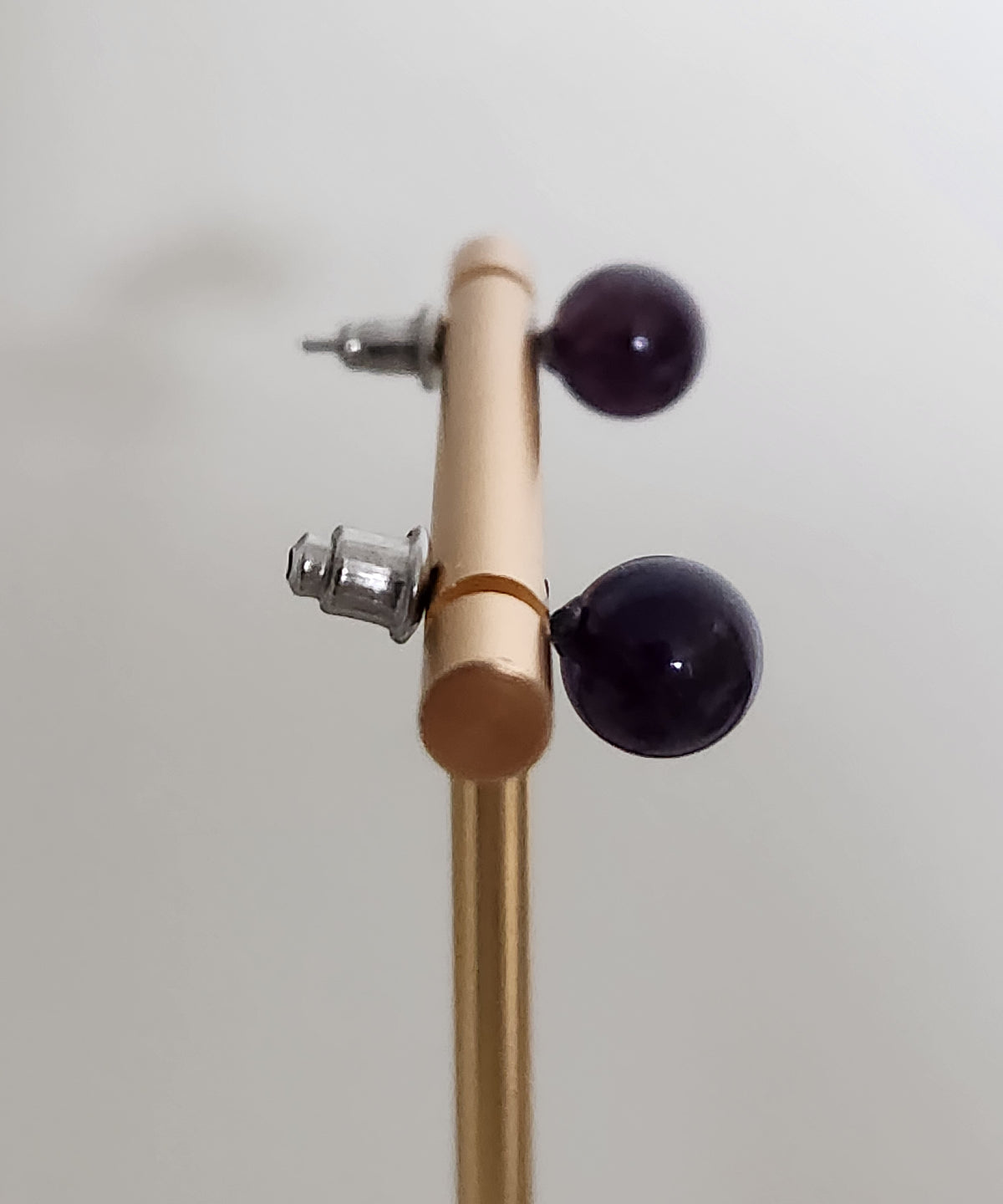Boucles d'oreilles Boules - Améthyste