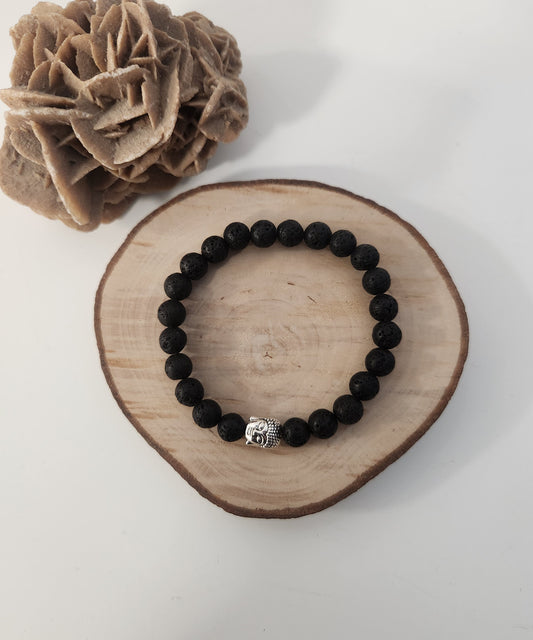 Bracelet Bouddha Pierre de lave