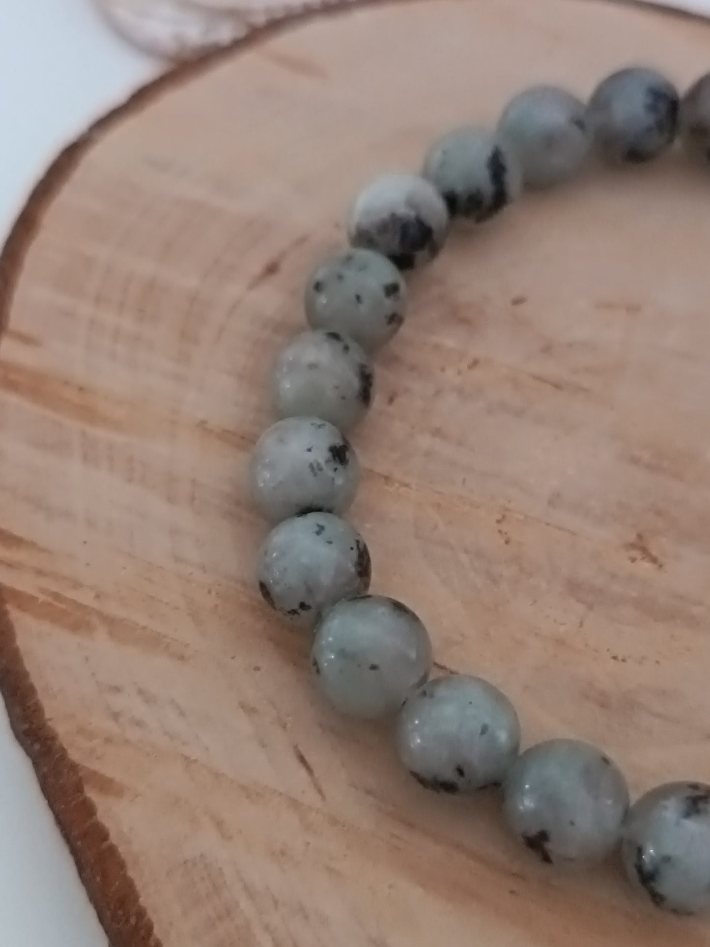 Bracelet Jaspe Kiwi - Boules 08 mm