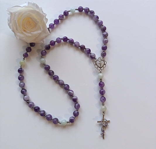 Chapelet Améthyste & Aigue-marine