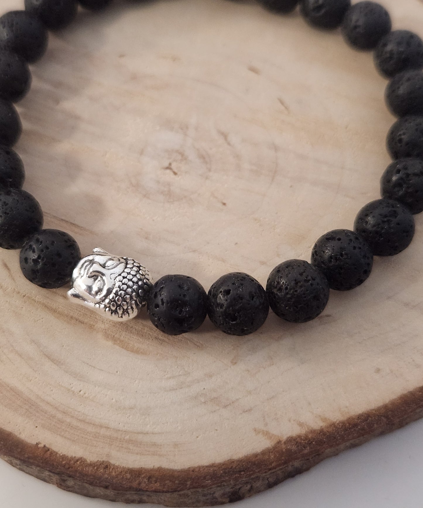 Bracelet Bouddha Pierre de lave