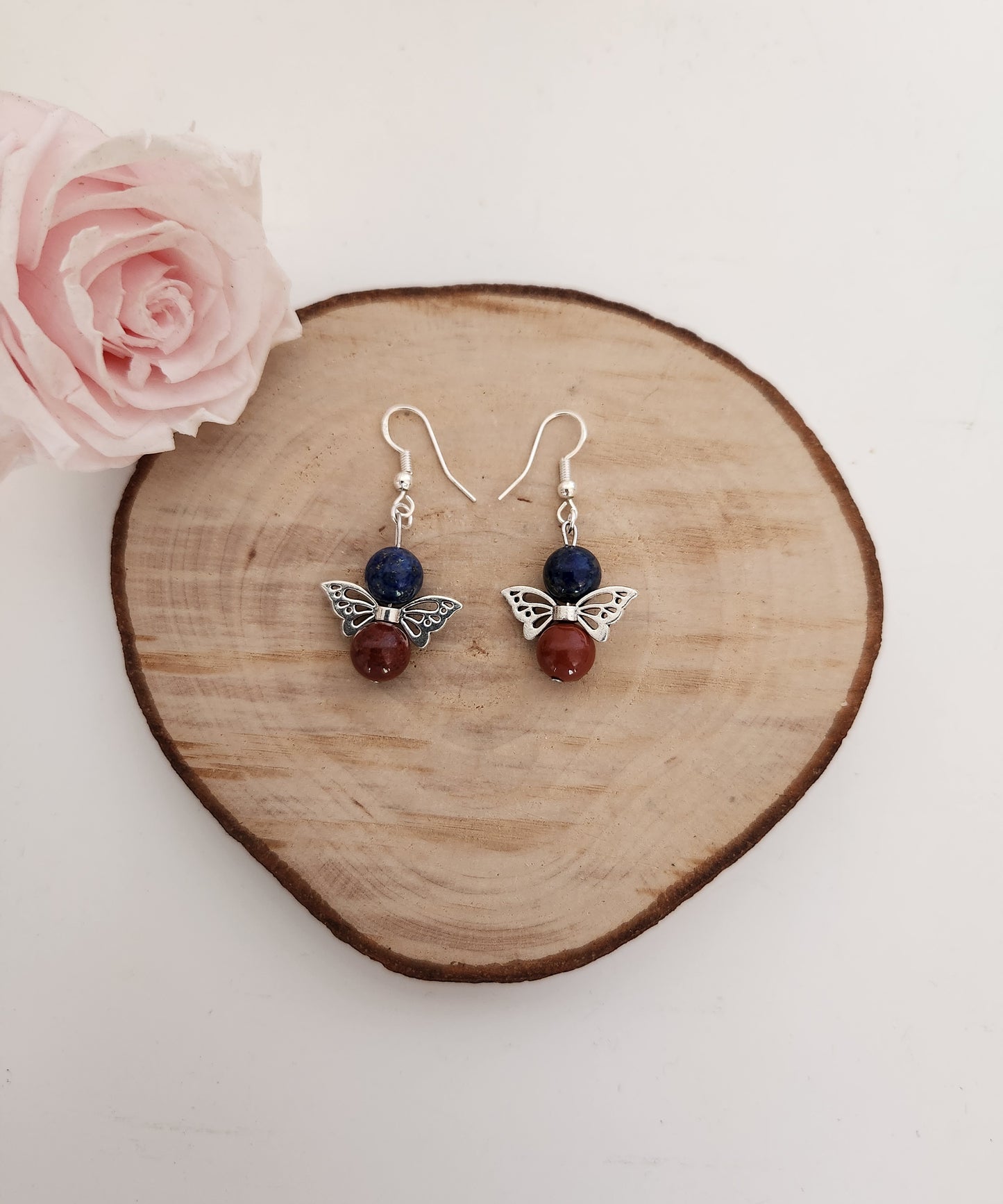 Boucles d'oreilles - Couleurs Haïti - Papillons