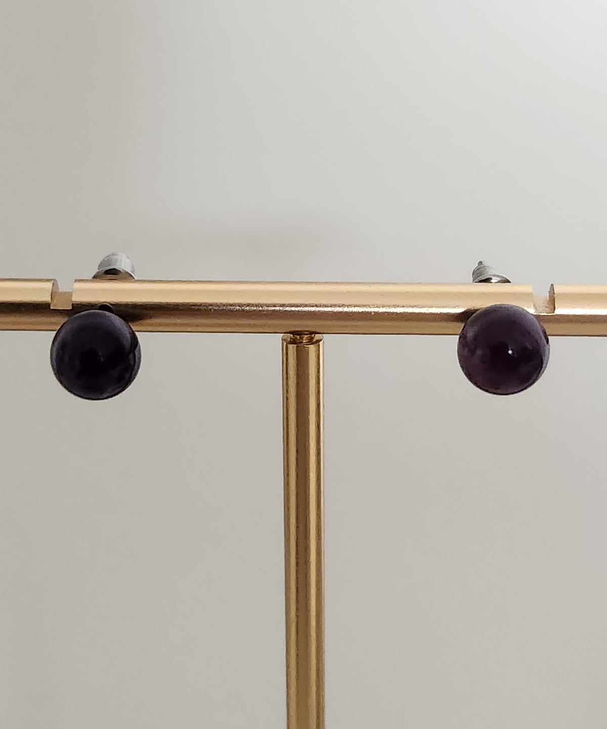 Boucles d'oreilles Boules - Améthyste