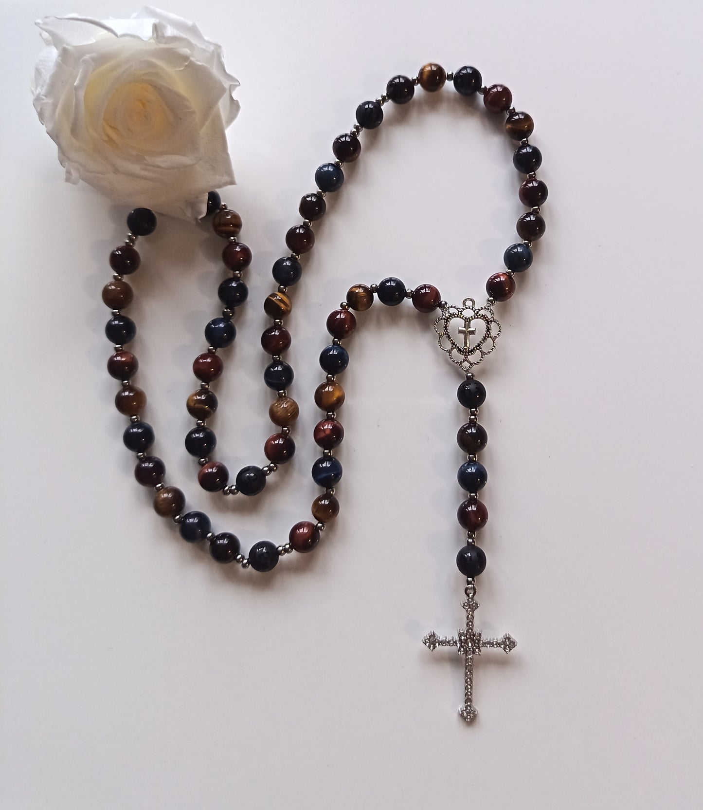 Chapelet Oeil multiple & Obsidienne noire mantra