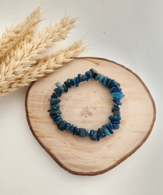 Bracelet Apatite bleue - Baroque