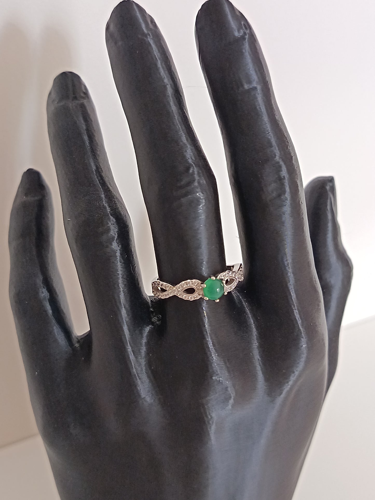 Bague Chrysoprase - Argent 925 Réglable