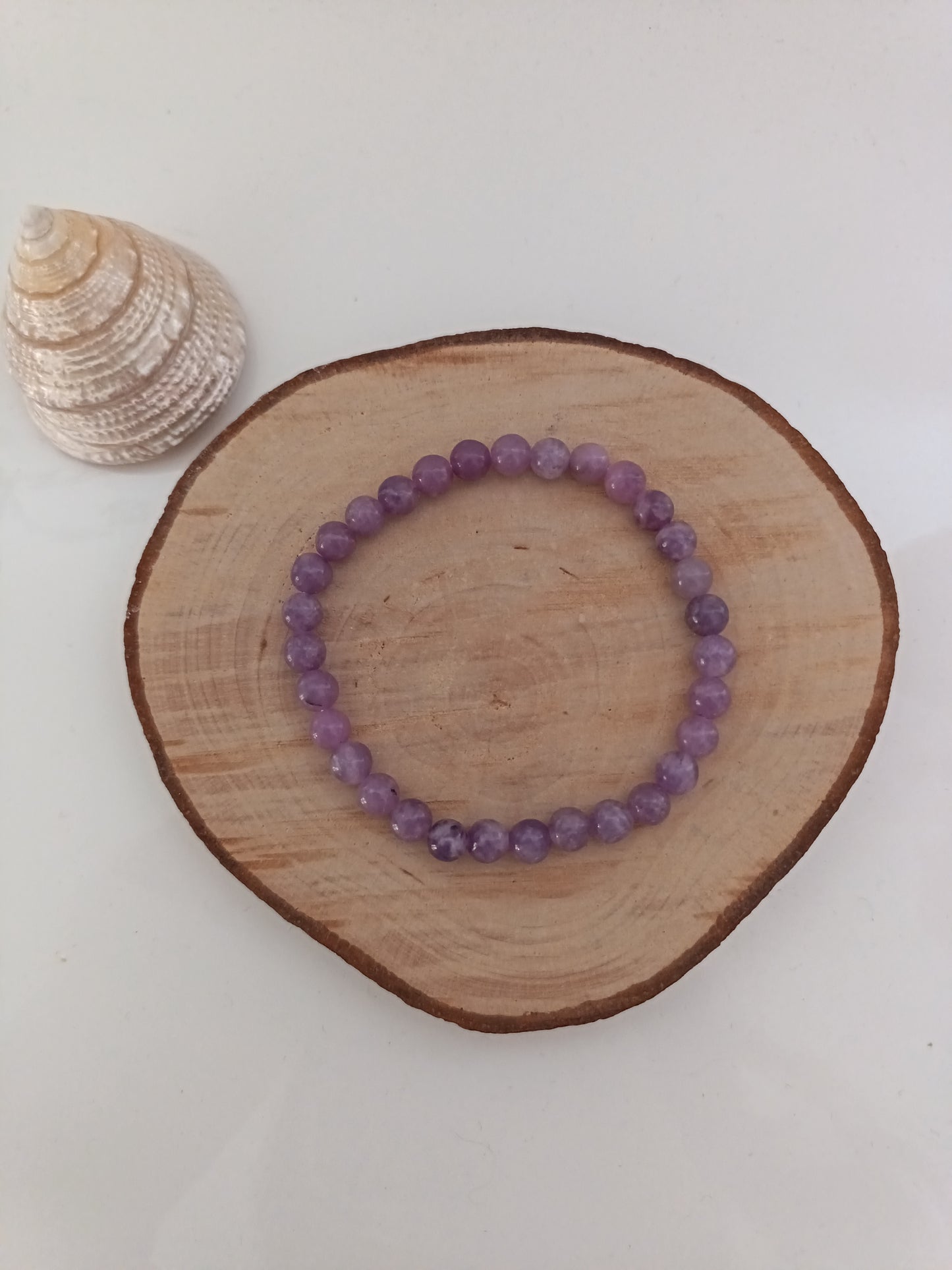 Bracelet Lépidolite - Boules 06mm