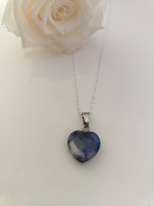 Pendentif Coeur - Sodalite