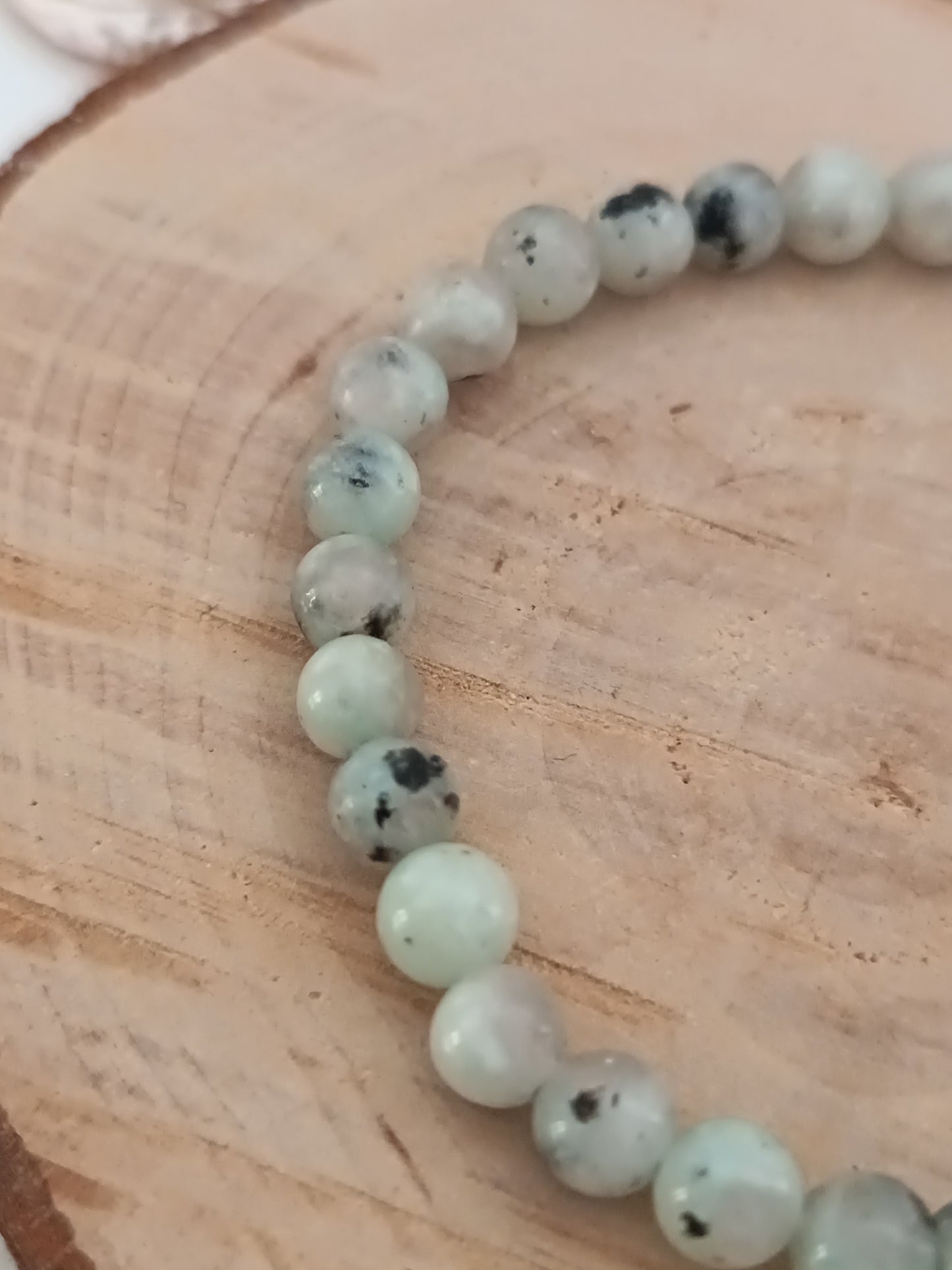 Bracelet Jaspe Kiwi - Boules 06 mm